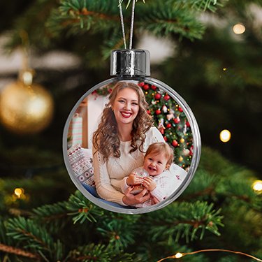 Photo sur boule de noel