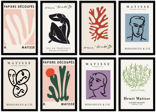 Poster avec cadre Matisse