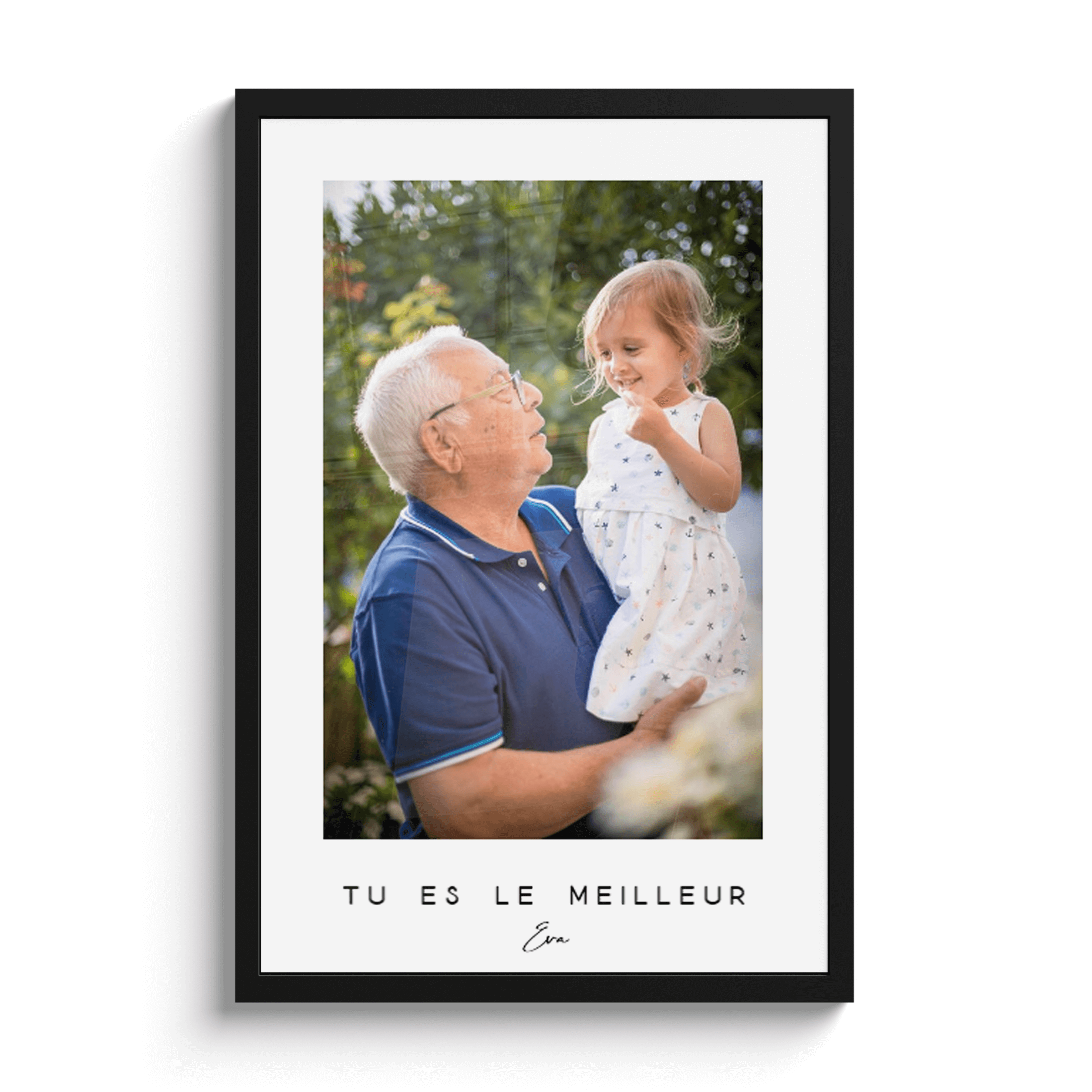 Bordure blanche avec du texte