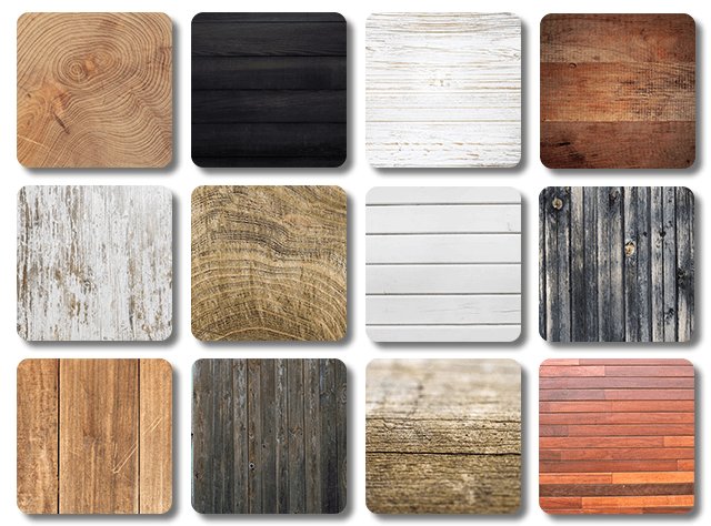 dessous de verre carré planken planches