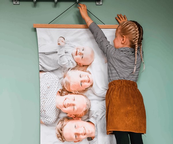 photo sur poster textile