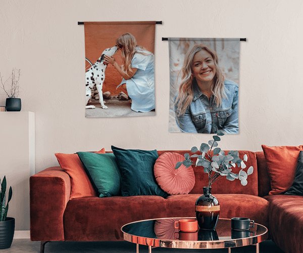 photo sur tapisserie