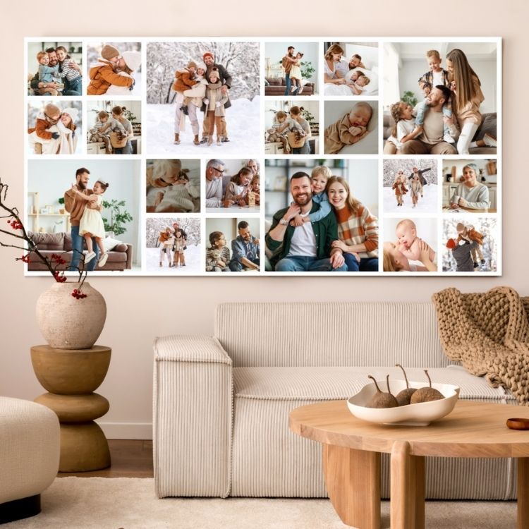 Photo collage toile