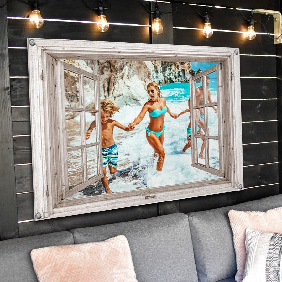 Poster Trompe l'oeil fenêtre