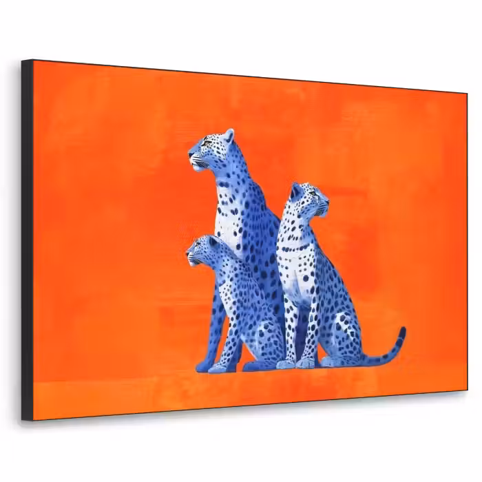 Art Frame - Léopards - Points - Orange