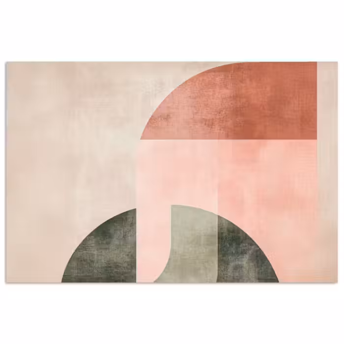 Affiche - Cercle - Abstrait - Rose