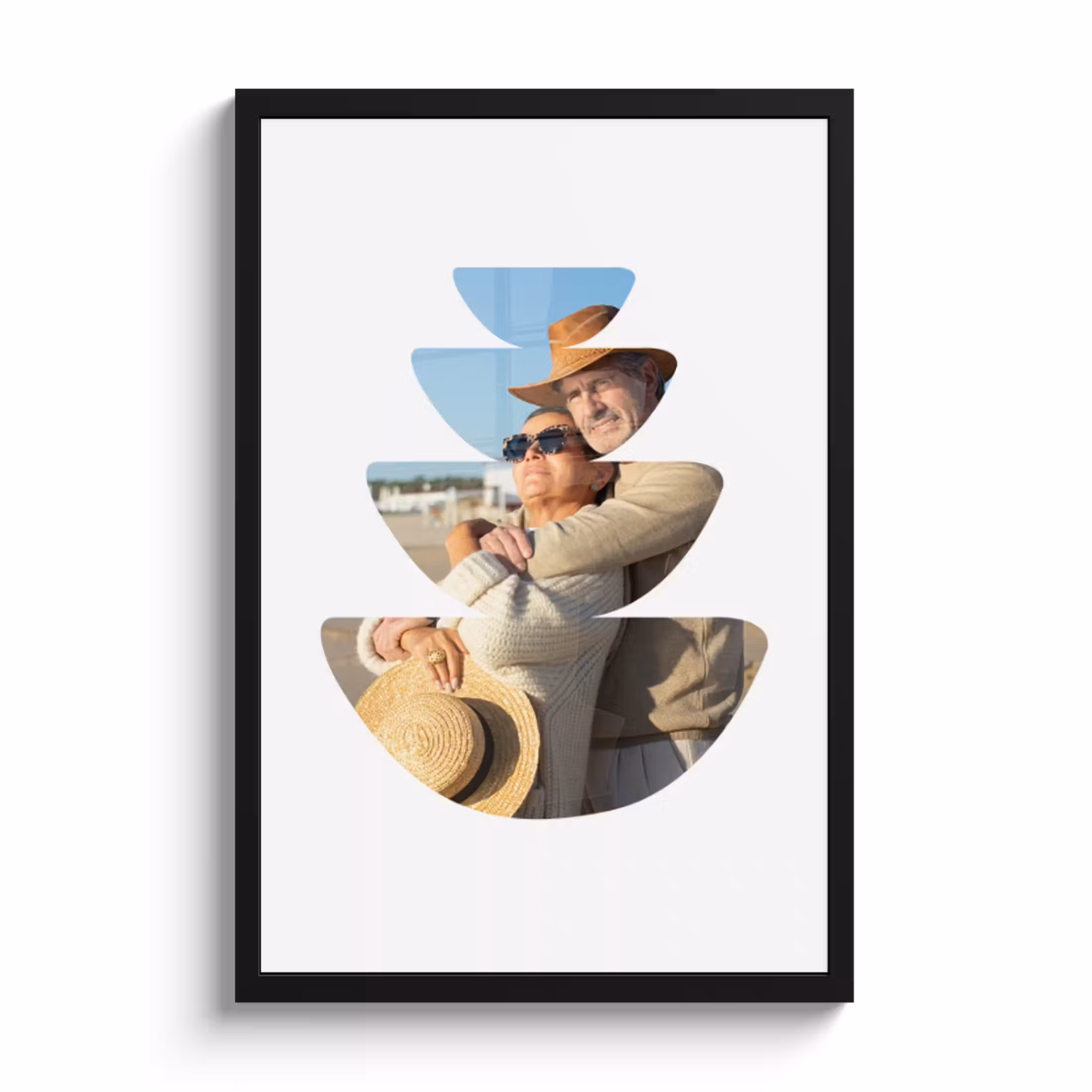 Affiche encadrée - Demi cercles