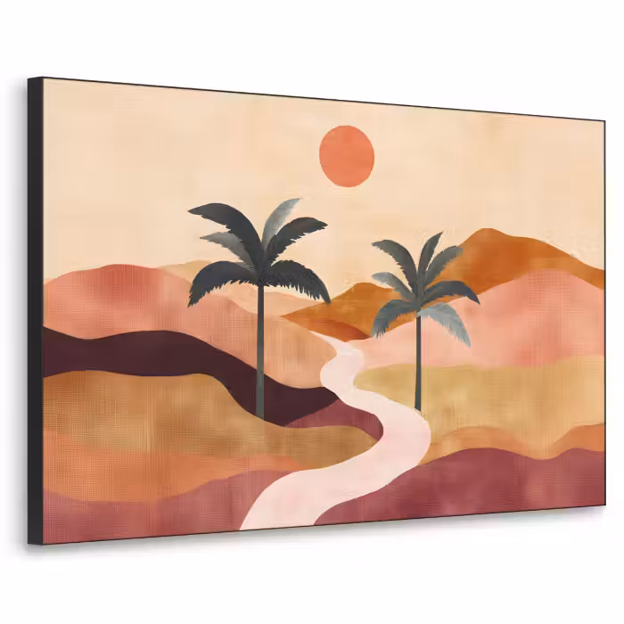 Art Frame - Collines - Palmiers - Abstrait