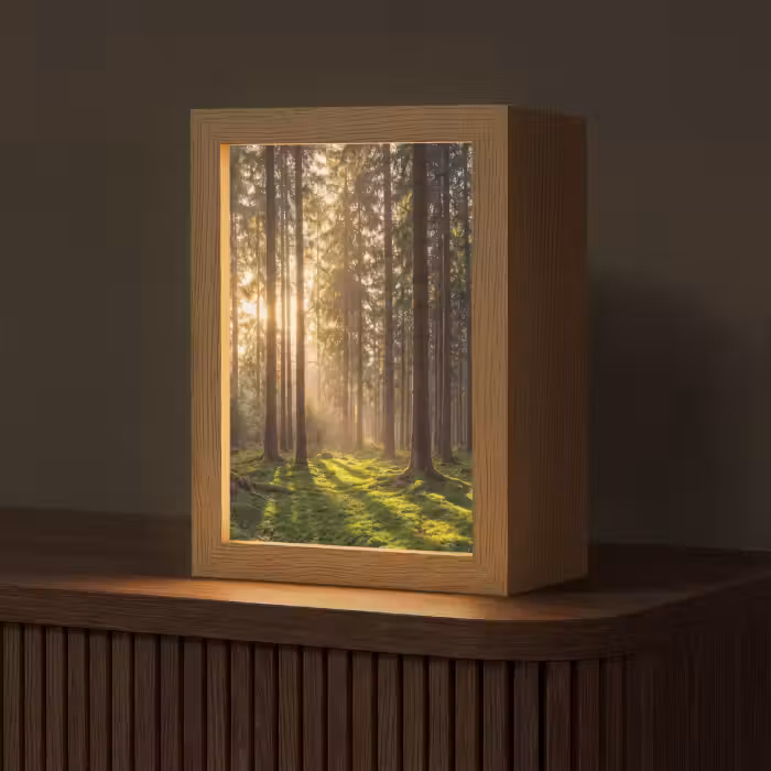 Lampe de table - Forêt - Herbe - Soleil