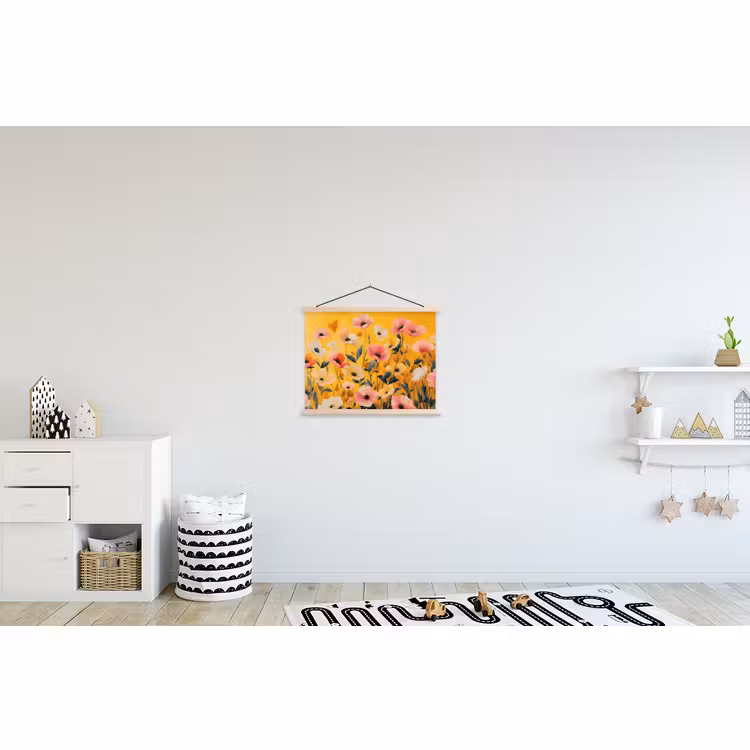 Affiche scolaire - Fleurs - Champ - Jaune — 3
