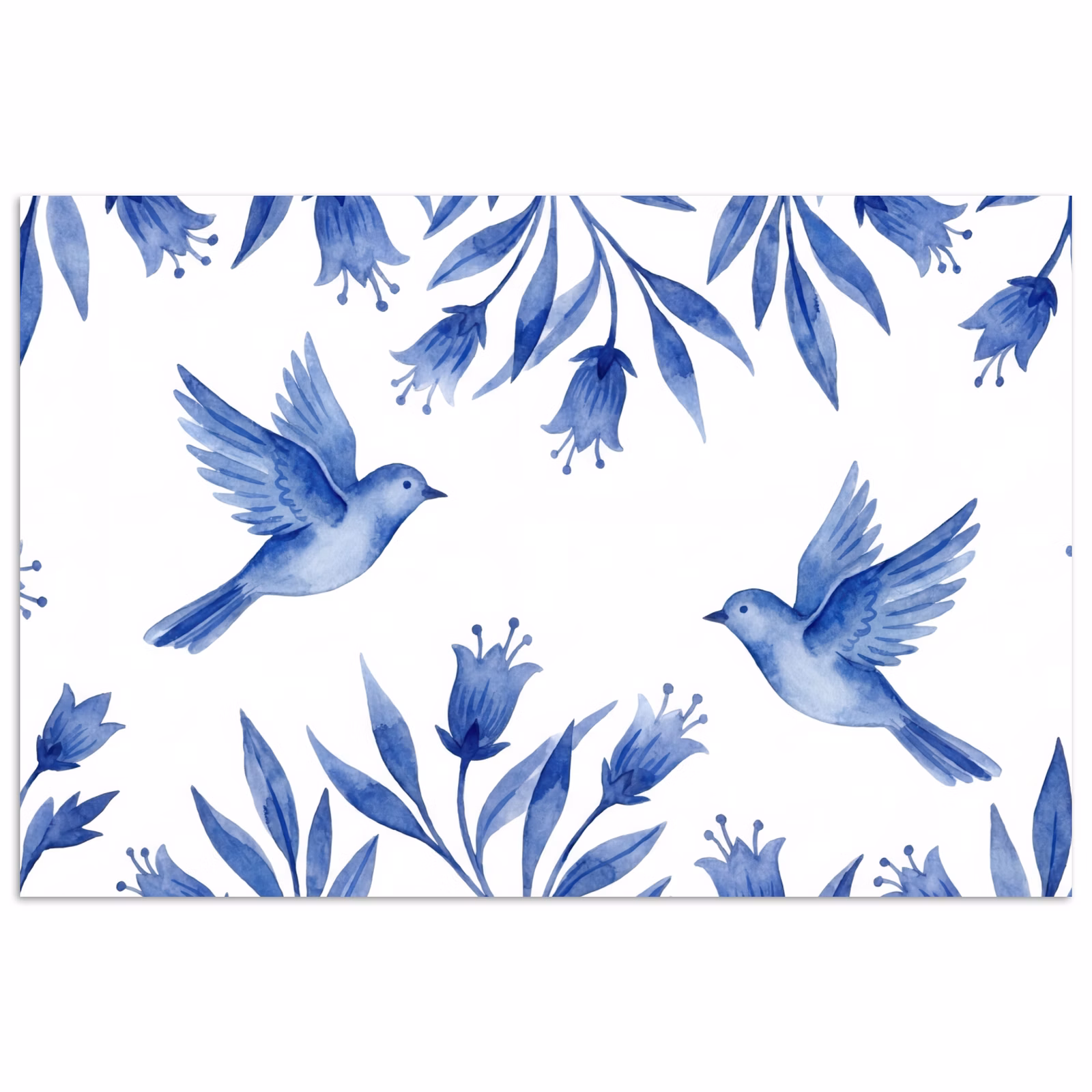 Affiche - Moderne - Oiseaux - Delftware — 1