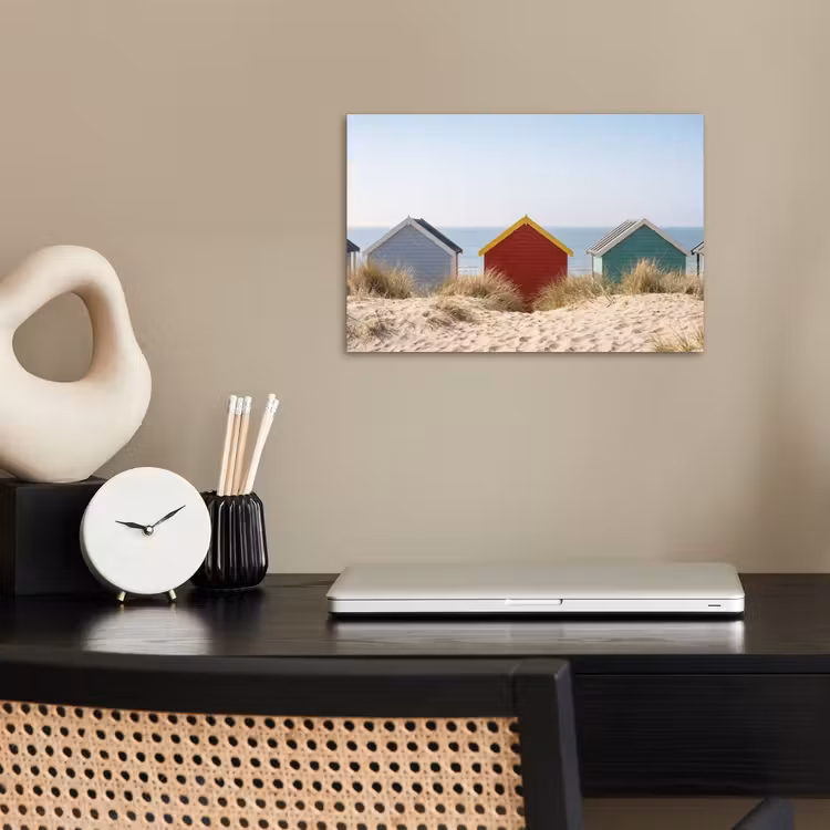 Affiche - Plage - Chalets - Coloré - Dunes — 2