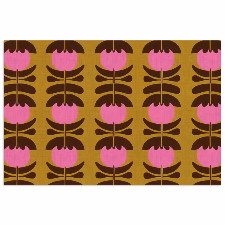 Affiche - Abstrait - Fleurs - Rose — 1