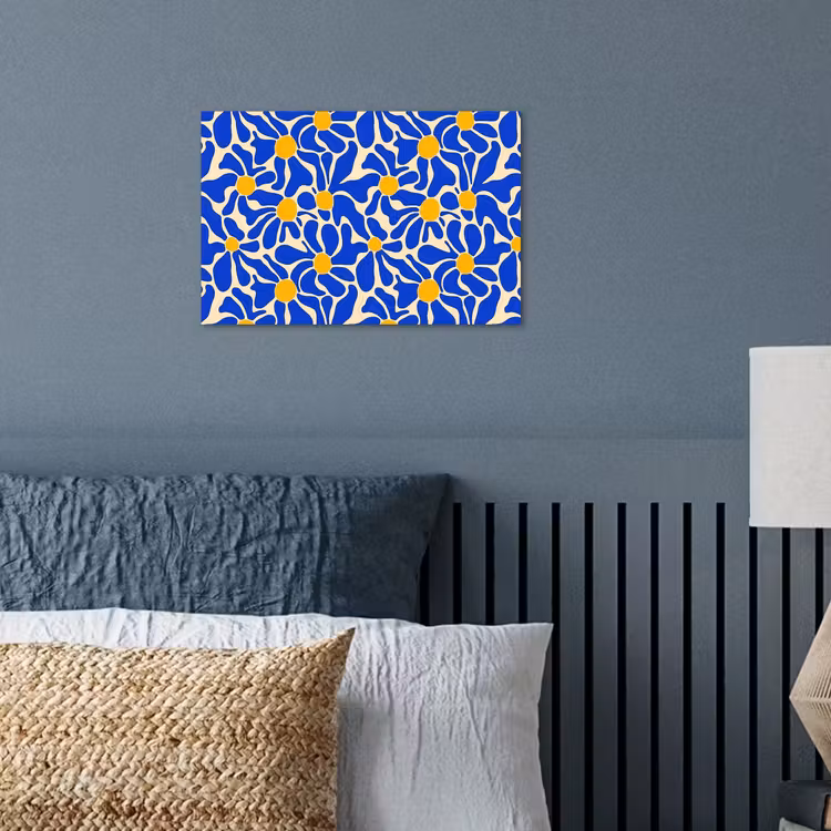 Affiche - Abstrait - Fleur - Bleu — 3