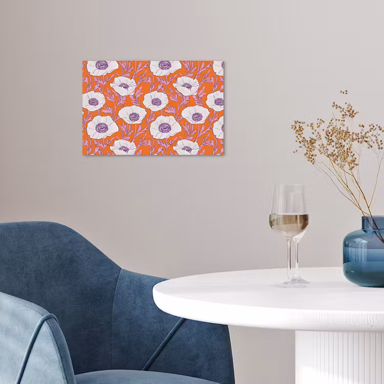 Affiche - Fleurs - Graphique - Orange — 4