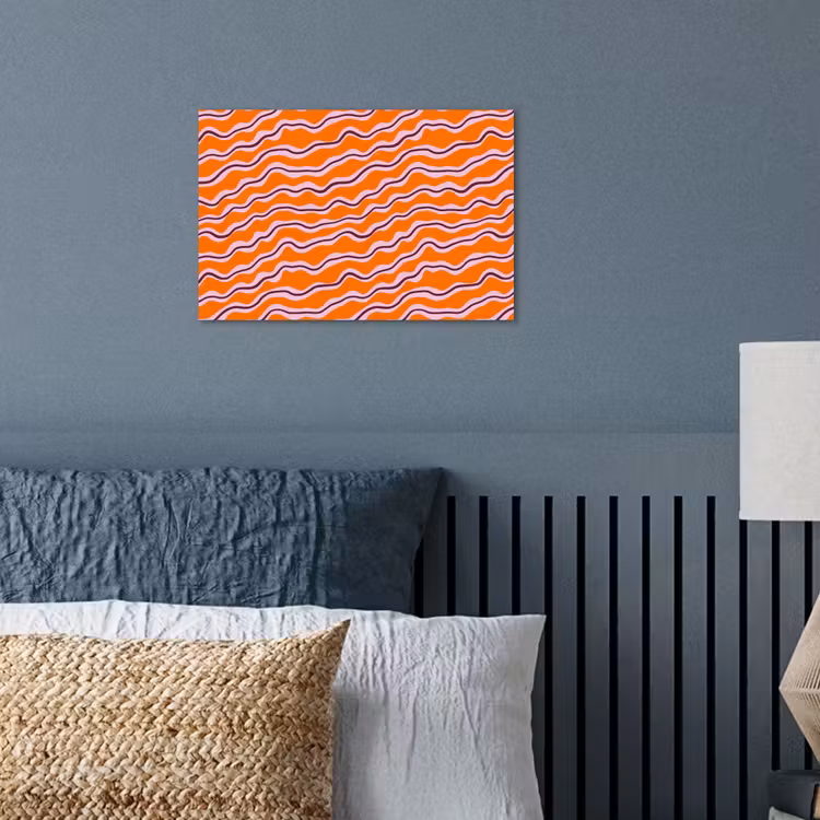 Affiche - Retro - Wavy - Orange — 3