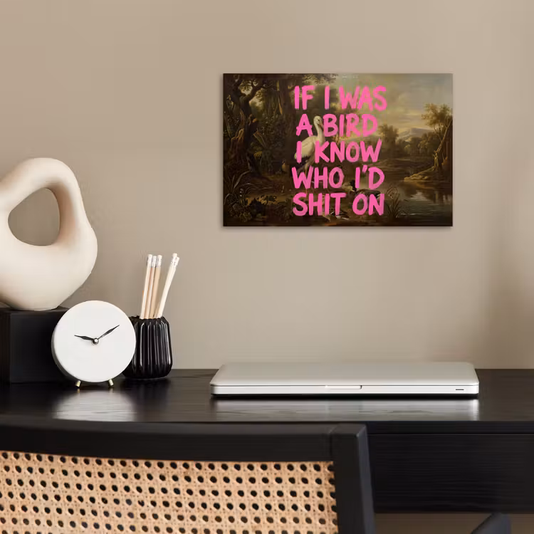 Affiche - Classique - Humour - Rose — 2