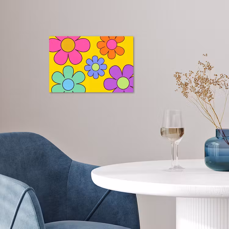 Affiche - Fleurs - Illustration - Coloré — 4