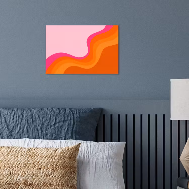 Affiche - Rétro - Vagues - Coloré — 3