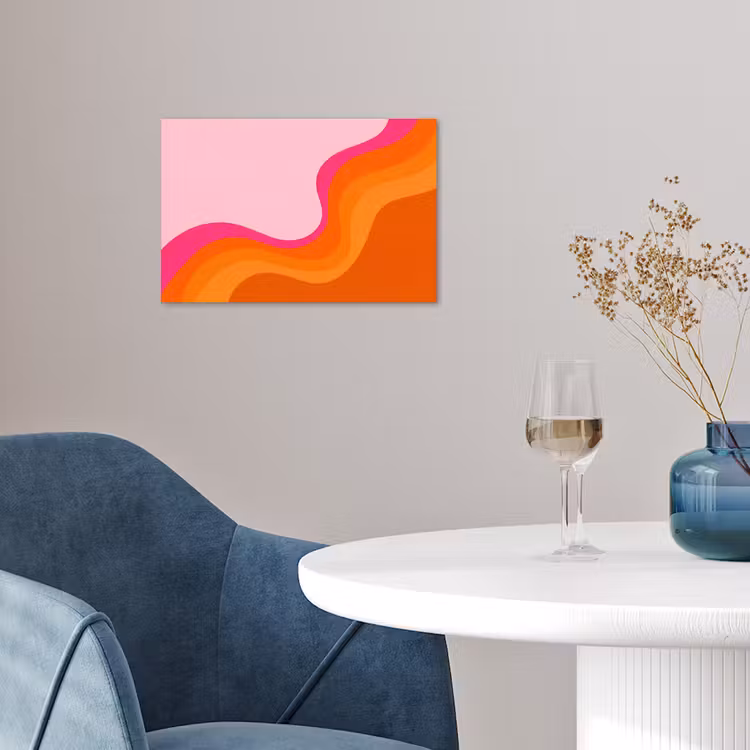 Affiche - Rétro - Vagues - Coloré — 4