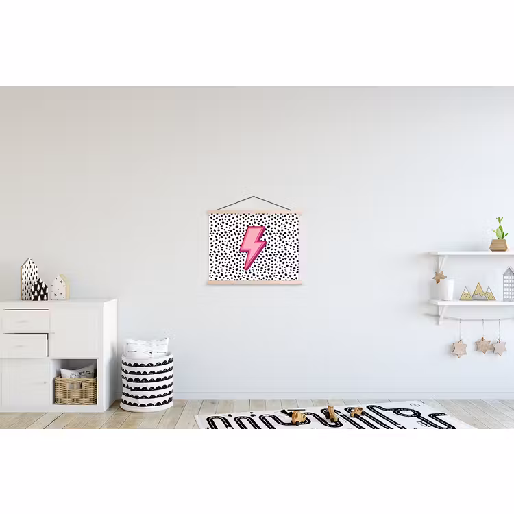 Affiche scolaire - Éclair - Rose - Points — 3
