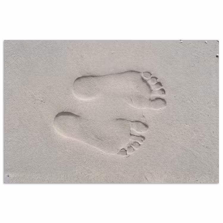 Affiche - Pieds - Empreintes - Sable — 1