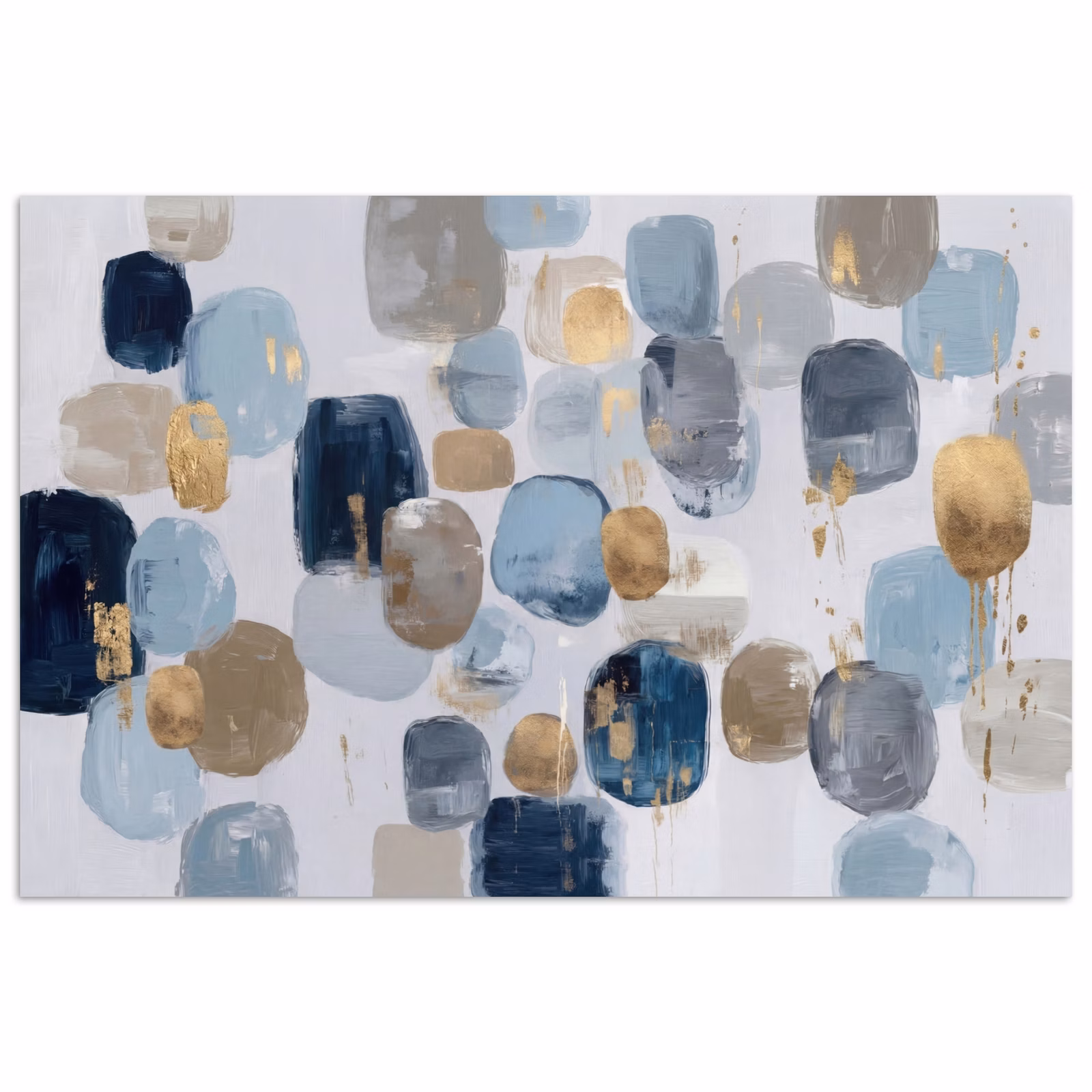 Affiche - Abstrait - Or - Formes — 1