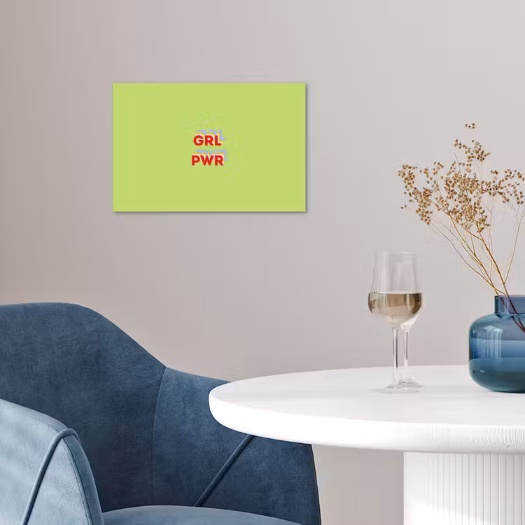 Affiche - Grl pwr - Vert - Rouge - 3D — 4