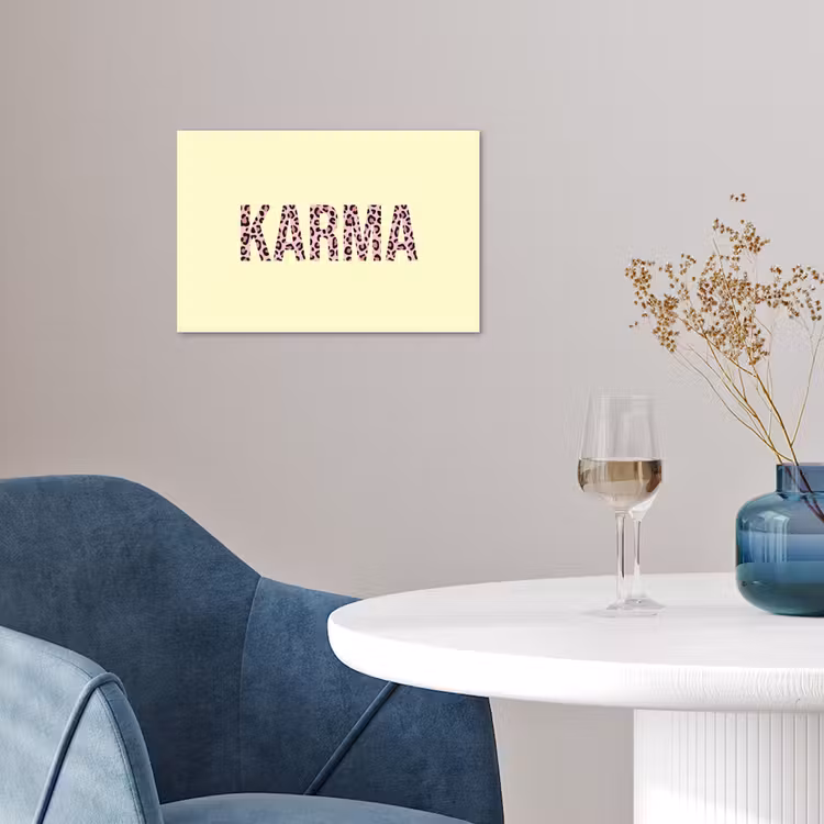 Affiche - Karma - Imprimé léopard - Jaune — 4