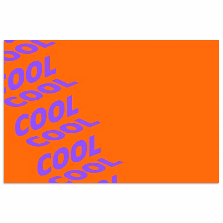 Affiche - Cool - Violet - Orange — 1