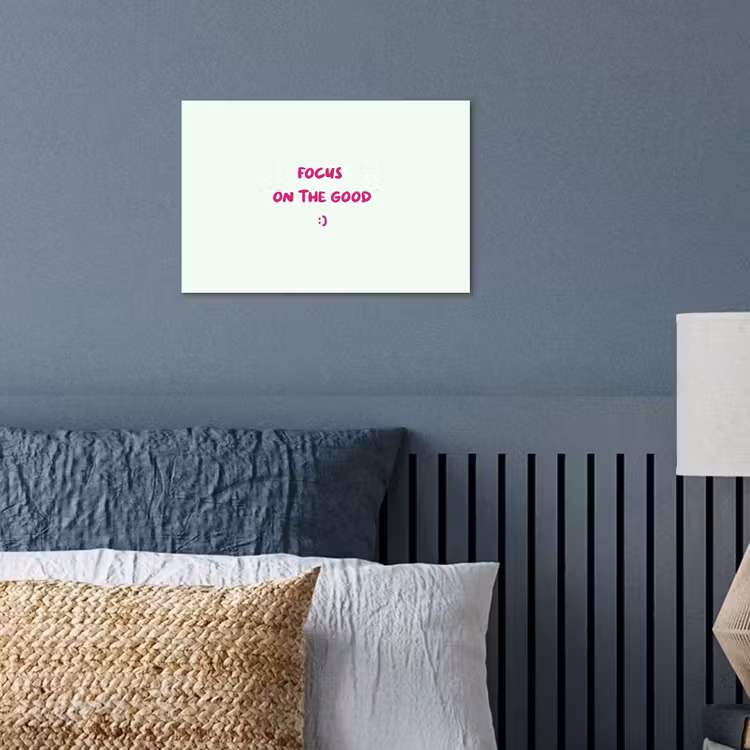 Affiche - Focus - Beige - Rose - Smiley — 3