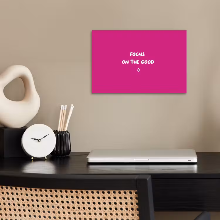 Affiche - Focus - Smiley - Rose — 2