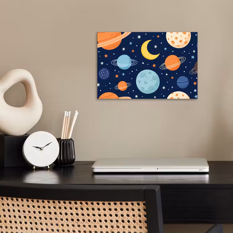 Affiche - Espace - Planètes - Colorées — 2