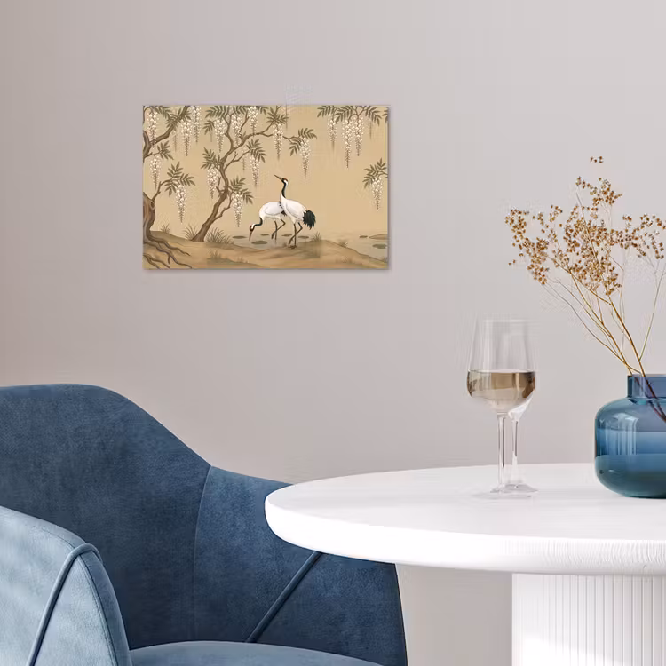 Affiche - Grue - Eau - Beige — 4