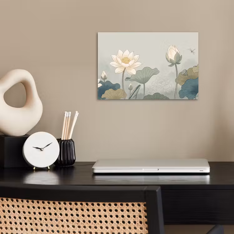 Affiche - Lotus - Fleurs - Vert — 2