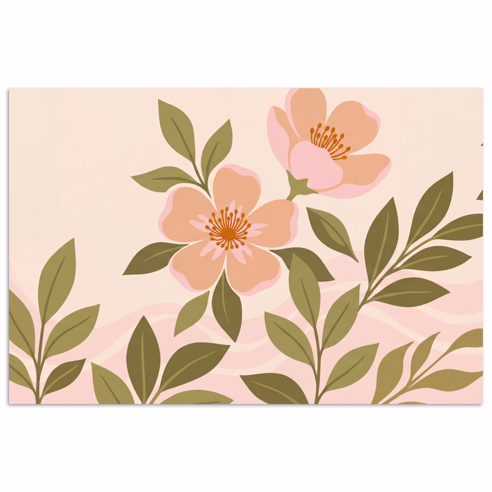 Affiche - Graphique - Fleurs - Rose — 1