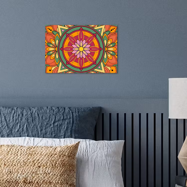Affiche - Mandala - Fleurs - Abstrait - Coloré — 3