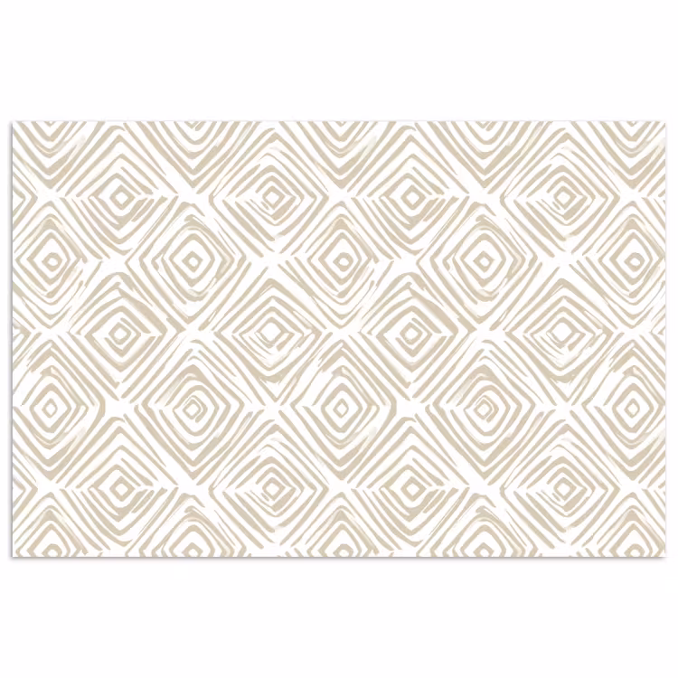 Affiche - Abstrait - Plaid - Beige — 1