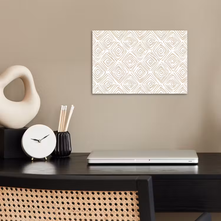 Affiche - Abstrait - Plaid - Beige — 2