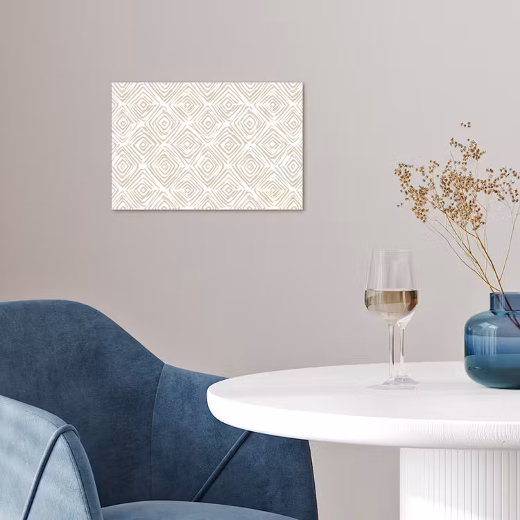 Affiche - Abstrait - Plaid - Beige — 4