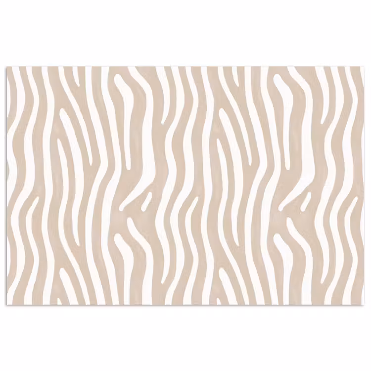 Affiche - Abstrait - Zèbre - Beige — 1