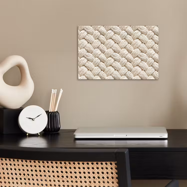Affiche - Corde - Tricotée - Beige — 2