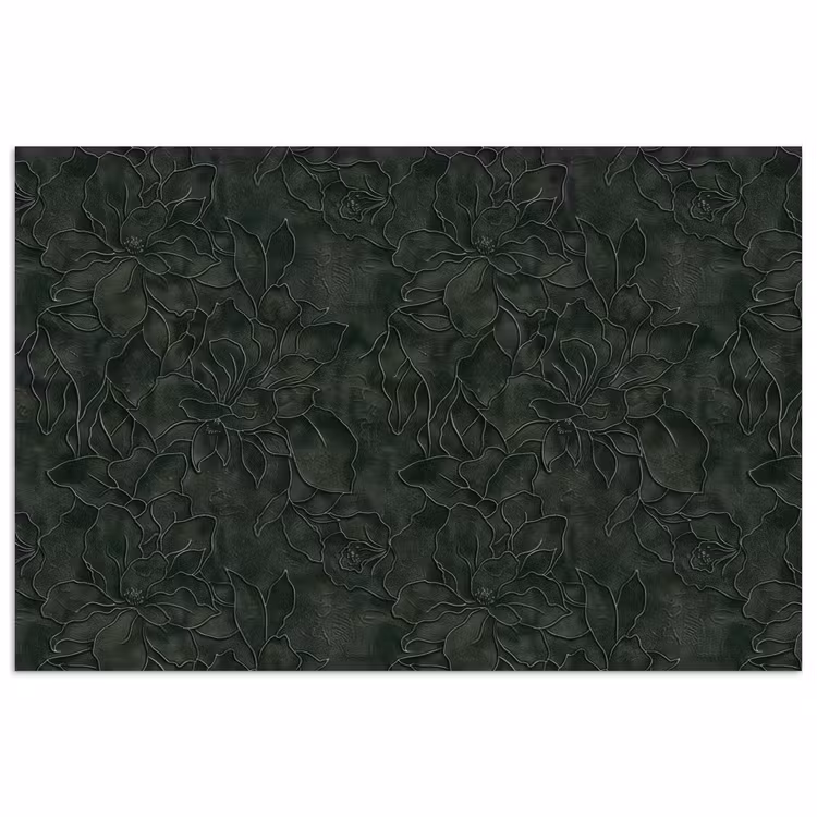 Affiche - Fleurs - Lignes - Vert — 1