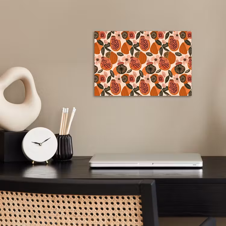 Affiche - Papaye - Fleur - Orange — 2