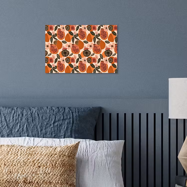 Affiche - Papaye - Fleur - Orange — 3