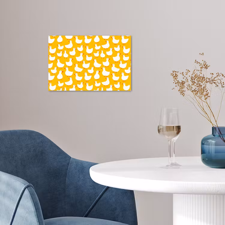 Affiche - Canards - Motif - Jaune — 4