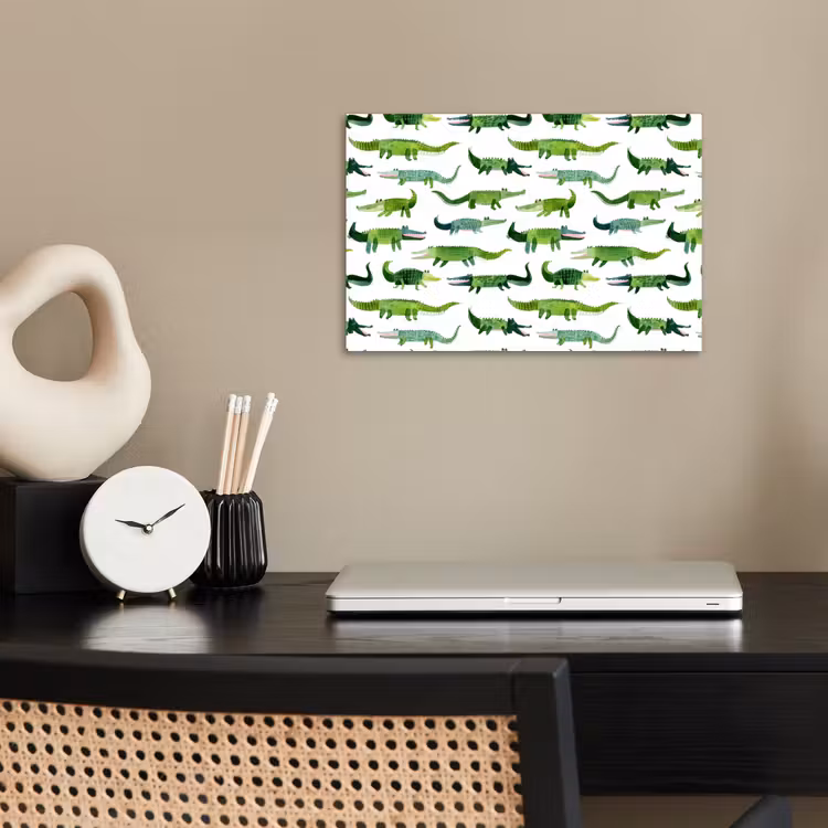 Affiche - crocodile - Ludique - Vert — 2
