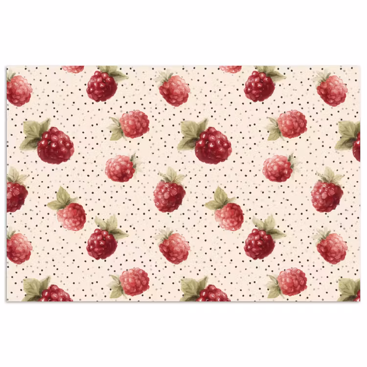 Affiche - Framboise - Points - Rouge — 1