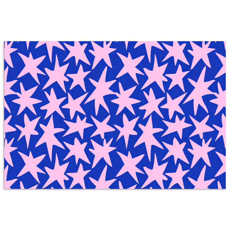 Affiche - Moderne - Étoiles - Bleu — 1