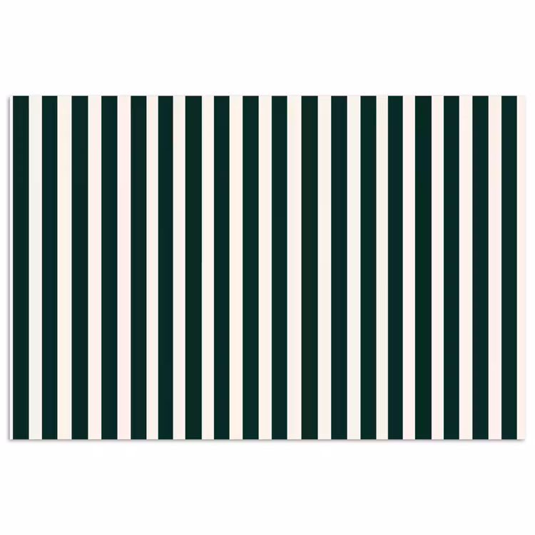 Affiche - Rayures - Classique - Vert — 1